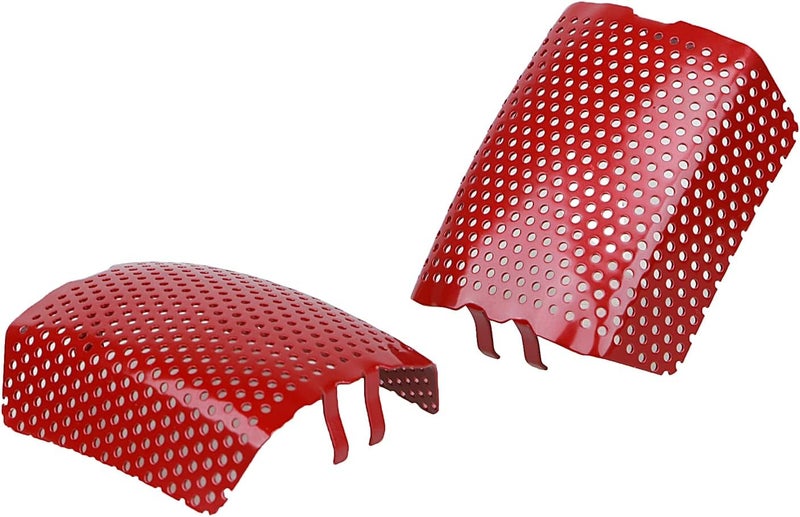 YDLMT 304 Stainless Steel Red Front Brake Caliper Screen Inserts Set Covers for Harley Touring Road King Street Glide Electra Glide FLHT FLHR FLHX FLTRX FLTRU V-Rod - Image 2